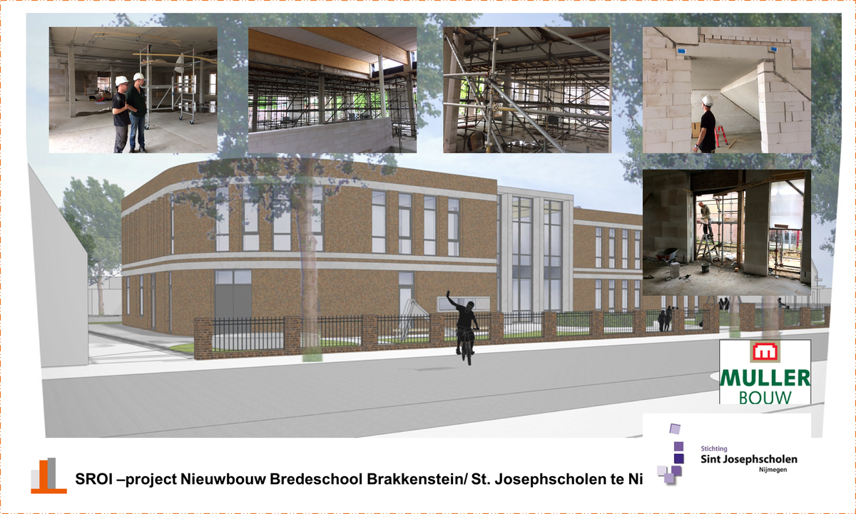 De SROI-prestatie op nieuwbouw Bredeschool Brakkenstein te Nijmegen (<a href="/Josephscholen/">St. Josephscholen</a>) is door <a href="/MullerBouwOss/">Muller Bouw b.v.</a> ruimschoots behaald! Bedankt voor jullie inzet en de mogelijkheid tot het creëren van leer/werkplekken! Op naar het volgende project!