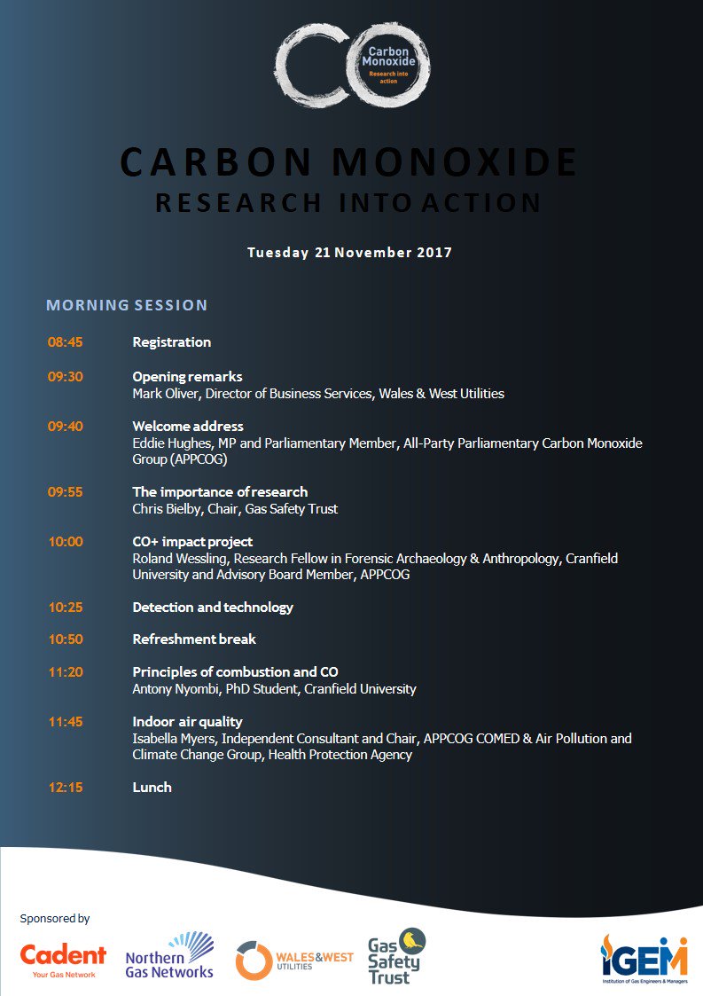 COResearchTrust's tweet photo. Great speakers at this years @IGEMGi #COConference on 21 Nov including @WWUtilities @EddieHughes4WN @CranfieldUni @EnergyUKcomms https://t.co/7xvTifHnd4