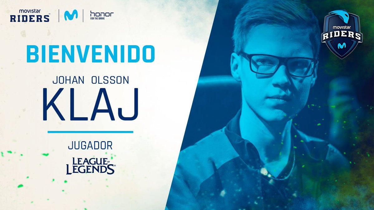 OFICIAL | El jugador <a href="/Klajbajk/">Johan Olsson</a> se convierte en nuevo integrante del equipo de #LeagueOfLegends de #MovistarRiders. 
📋 | 👇🏻
movistarriders.gg/movistar-rider…