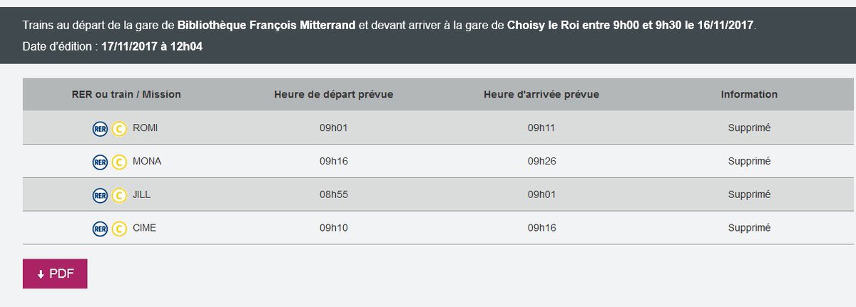 vigawam's tweet photo. @RERC_SNCF @RERD_SNCF Pour la journée d'hier, sur le site https://t.co/cXjUKwz67W peu importe le trajet, tous les trains sont indiqués "Supprimé".
Sur le site https://t.co/W64Ae4a5R5 tous les trajets sont à 0% de ponctualité. https://t.co/hYa3oX6Lcw