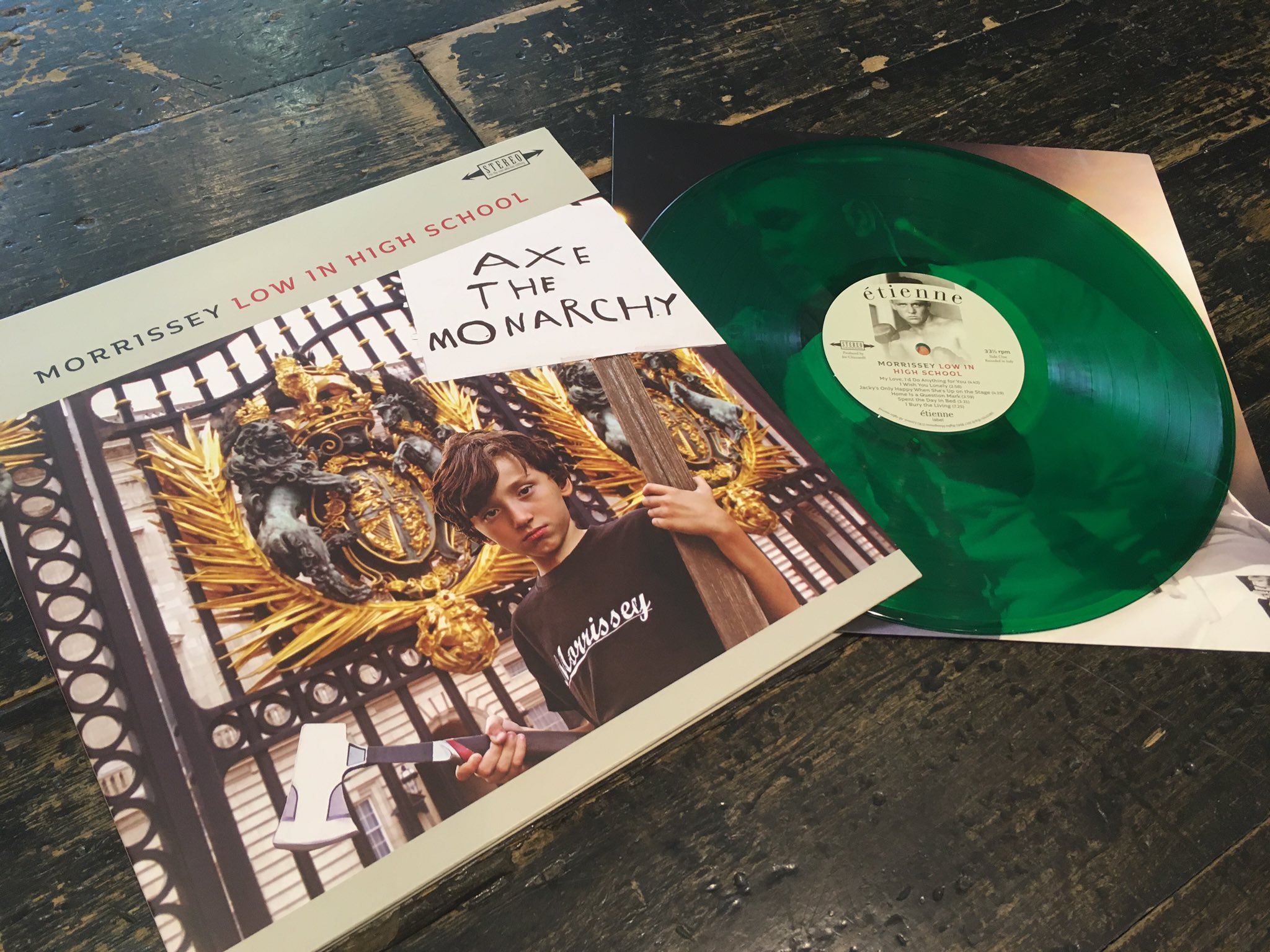 Rise Music - Bristol on Twitter: "Out today - the new Morrissey record 'Low In High School' - ltd green vinyl with download available in store now https://t.co/GepS2j9cKE" /