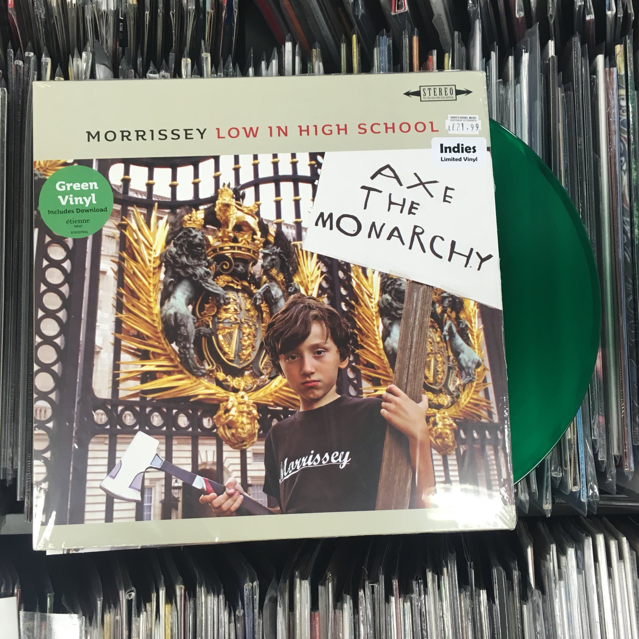 David's Music on "TODAY! Morrissey “Low in High School” - some of Mozza's finest work - CD limited indies GREEN vinyl! @officialmoz @BMGuk # #LowinHighSchool https://t.co/I6dwOr6Txp" / Twitter