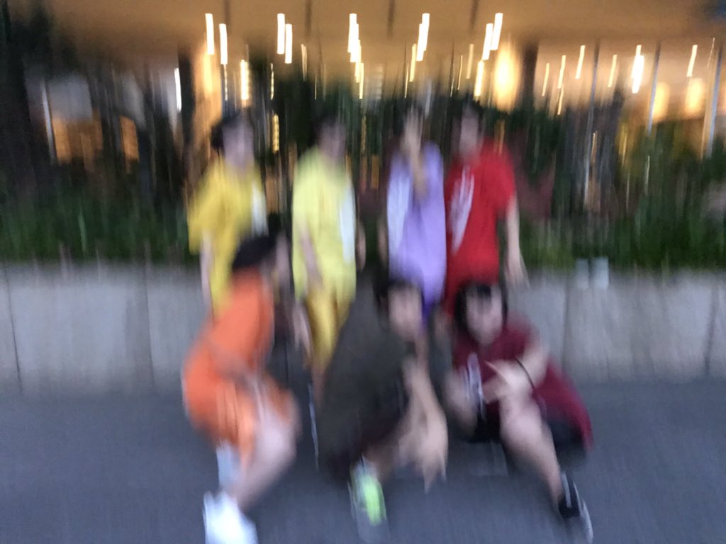 沖縄で朝練してきたしんよ～！(クロちゃん)
寝起きダッシュはキツかったし、メイクも出来なかったし、ブラ👙つけ忘れちゃった人もいたけど、楽しかったしんよ〜！🤙🏾✨
新人戦の為にもなった気がするしん！これは勝つしかないしんよ～！😆😆