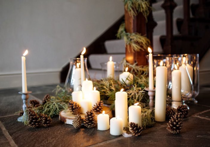 That time we created super cosy #November scenes with our faves @ticketybooevents . Winter #weddings should come with ALL the candlelight ✨