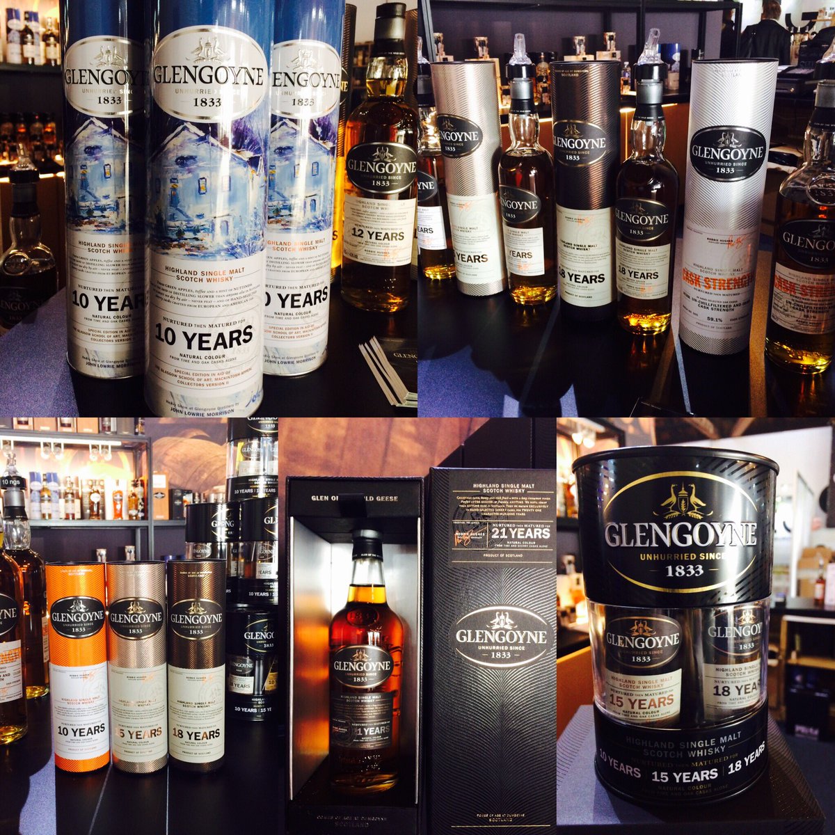 The most amazing array of @Glengoyne Christmas gifts available today at @TasteofLondon. Visit stand V07 #christmas #gifts #whisky #malt