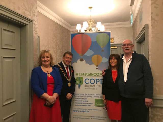 COPDSupportIre's tweet photo. Delighted to have @Tfitzgeraldcork attend #WorldCOPDWeek in Cork today. We're in the Ambassador hotel until 4pm. Pop in and #letstalkCOPD https://t.co/I5iYyJ4do0