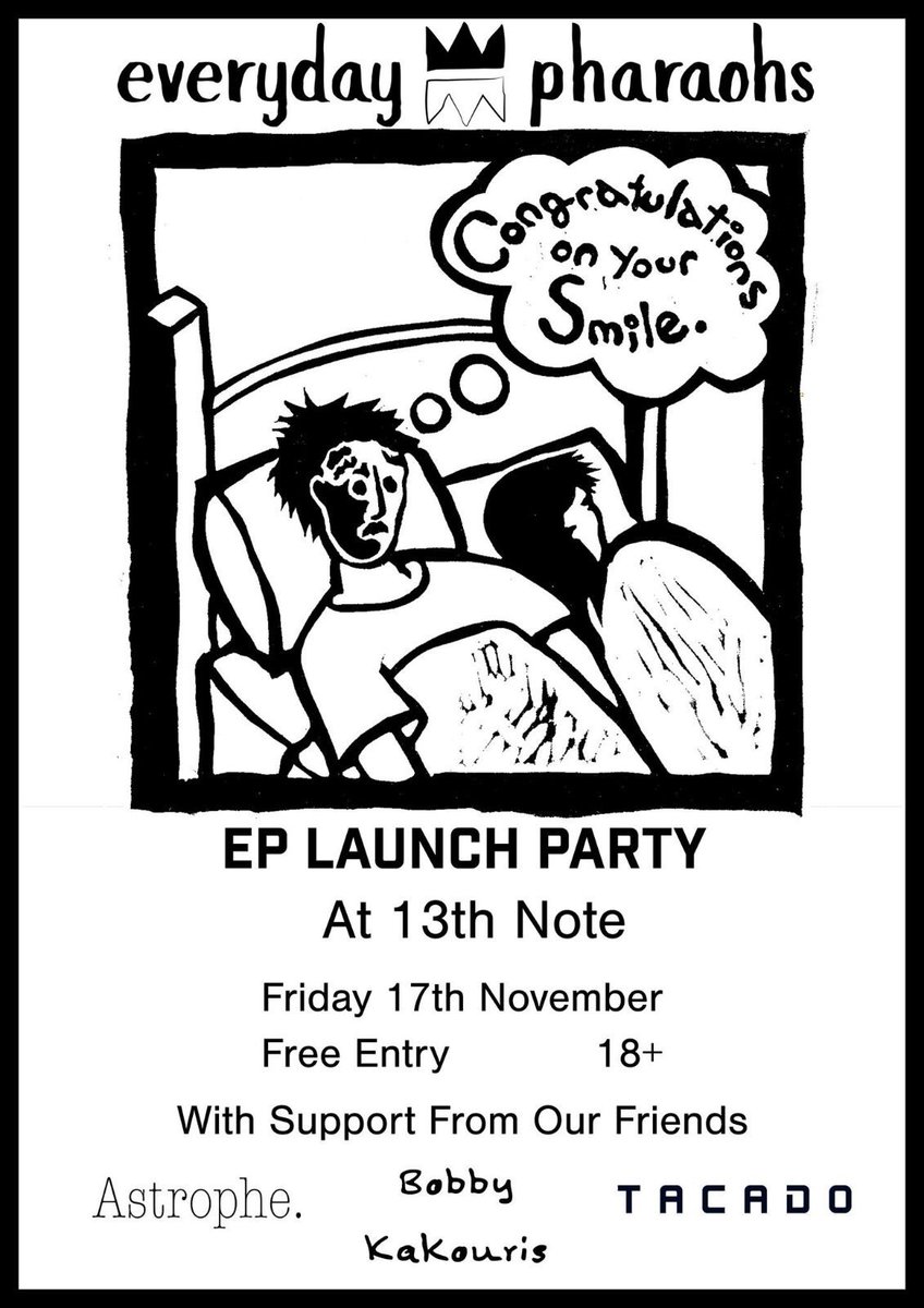 WeeKiosk's tweet photo. Our boys Sean and Danny will be putting on a gig at 13th Note tonight from 8pm! It’s sure to be a good performance from @EPharaohs and it’s free entry too! https://t.co/v97JFX5tYG