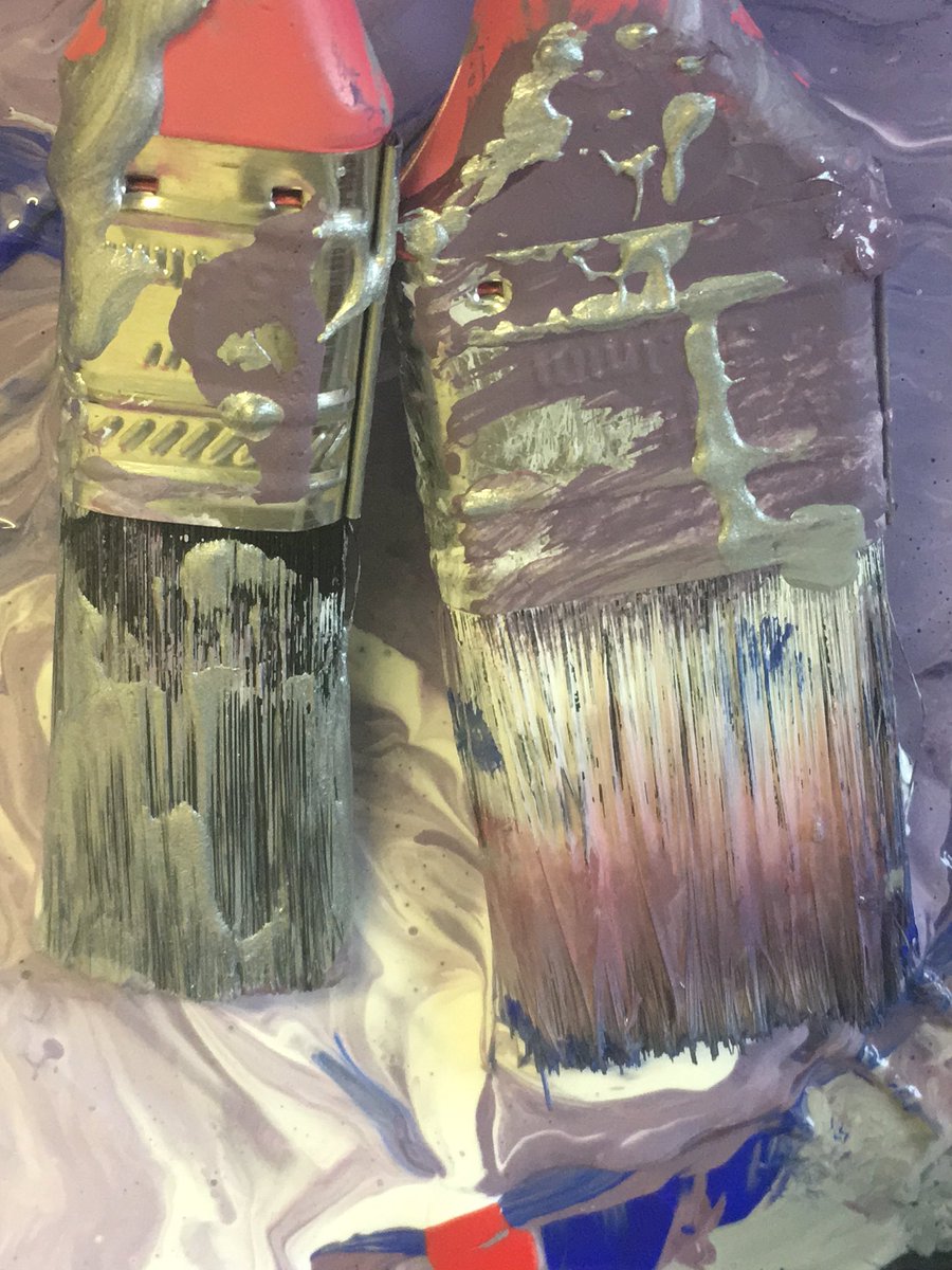 2 new 50cm x 50cm pieces nearly finished for “Miami River Art Fair 2017” I bet you cant guess what colours I’m using?