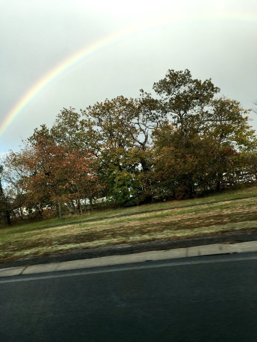 Did you peep the rainbow 🌈 yesterday? A few lingering sun showers came through in the afternoon. My daughter snapped this pic from the back seat. More rain on the way. I’ll have details on #MorningsOn1