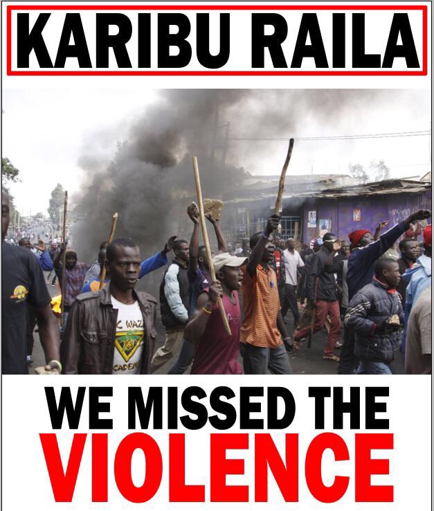 Return of Nasa/NRM leader from low-key trip brings with it a trademark sight of violence that’s synonymous with him. And, did he con people that he visited Kalonzo? Shame!