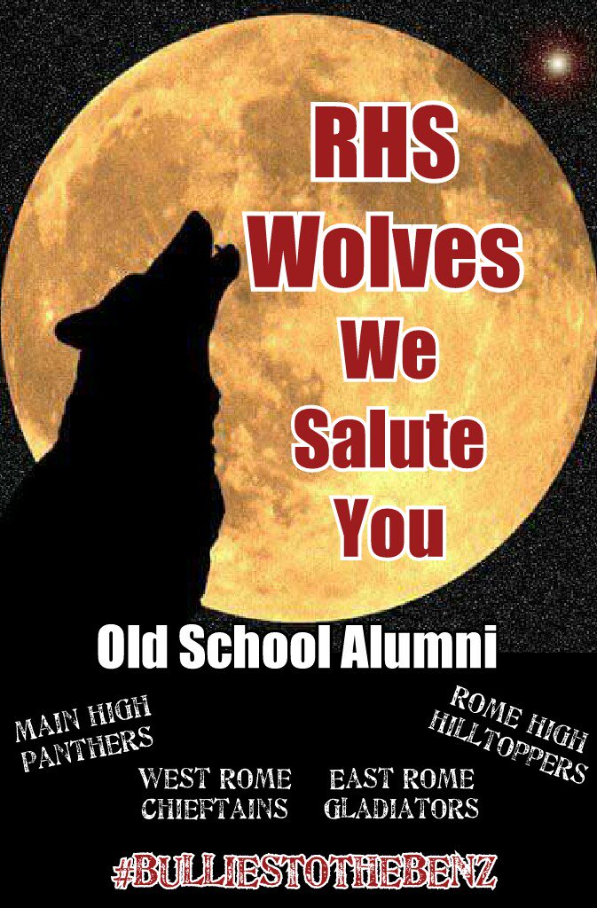 WestRomeAlumni's tweet photo. #RomeWolves #GO #FIGHT #WIN Tonight! #MainHighPanthers #RomeHighHilltoppers #EastRomeGladiators #WestRomeChieftains https://t.co/GJfgbn78tW