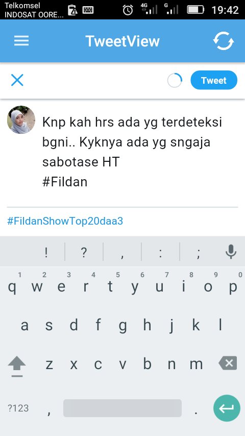 Knp kah hrs ada yg terdeteksi bgni.. Kyknya ada yg sngaja sabotase HT
#FildanShowTop20DAA3