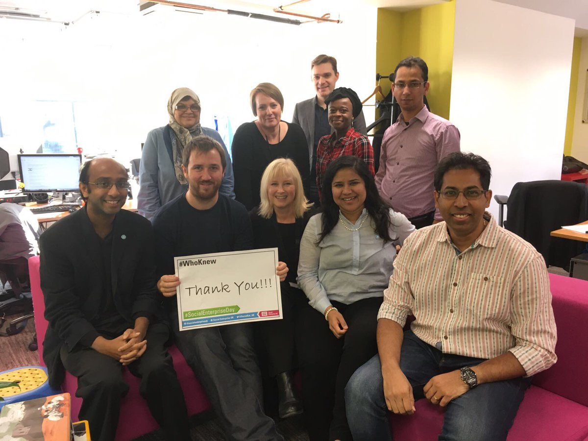 SocialEnt_UK's tweet photo. Overwhelmed with the response to #WhoKnew yesterday on #SocialEnterpriseDay - incredibly inspiring to see the stories of social enterprises in the UK and right across the globe - a huge thank you from all of us at SEUK! https://t.co/xsdY2vwoe9