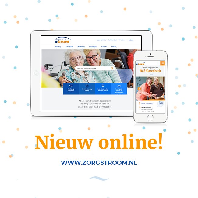 Wow, wat hebben we al veel leuke reacties ontvangen op de nieuwe zorgstroom.nl! 😊 Sinds deze week staat de splinternieuwe website online. Bedankt voor de mooie klus en de fijne samenwerking, Zorgstroom!