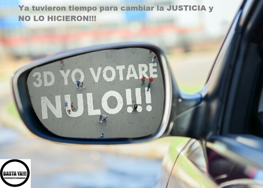 A 15 días de las elecciones judiciales veremos muchas noticias de parte del gobierno para distraer a la población. Por todo eso Yo Votaré NULO. #3DVotaNulo, <a href="/NormaPierola/">Norma Pierola Valdez</a>, <a href="/claubravot/">Claudia Bravo T</a>, <a href="/CarmenEGonzale2/">Carmen E. Gonzales L</a>, <a href="/RaulPenaranda1/">Raul Peñaranda U.</a>