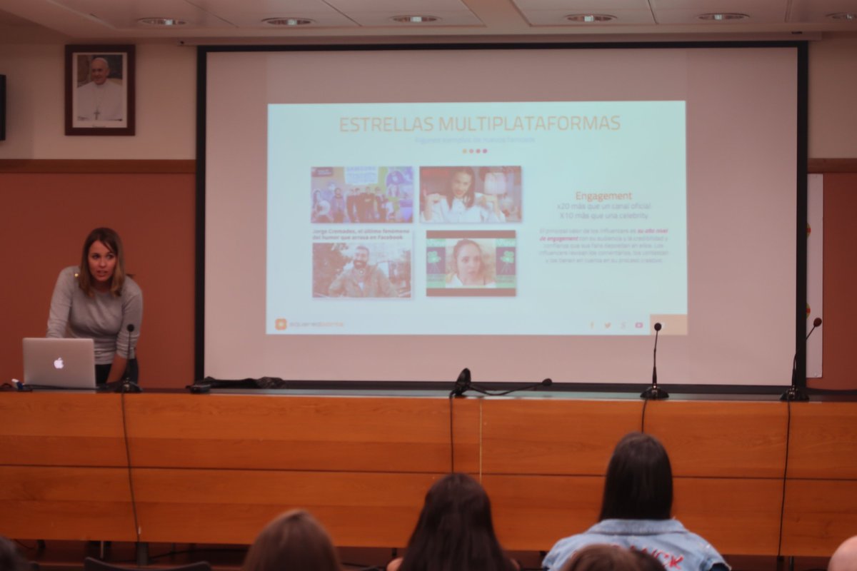 uchceu's tweet image. "Las #Estrellas cuidan mucho su #Audiencia" en la #YouTubeMasterclass con @paulaguinotvera sobre el poder de la audiencia en #YouTube. Nuevas vías de trabajo para comunicadores #CAVUCH uchceu.es/actividades/20…