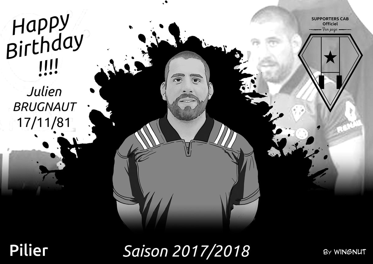 CAB_Supporters's tweet photo. |  🍾  Anniversaire |
Tous les Fans de la page Supporters du CAB Rugby Officiel souhaitent un Joyeux Anniversaire à Brugnaut Julien.
Une victoire avec les copains du @CABCLRUGBY face à la @SectionPaloise pour fêter ça? 
#SupportersCAB #CABCL #HappyBirthday #birthday https://t.co/Pb4zczztxP