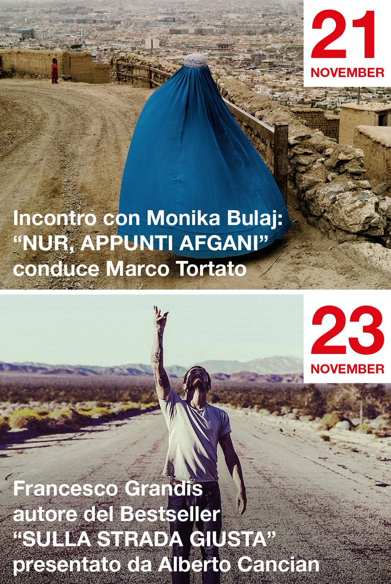 clubkristalia's tweet photo. Martedì incontro con MONIKA BULAJ #MONIKABULAJ e giovedì arriva FRANCESCO GRANDIS, autore del Bestseller SULLA STRADA GIUSTA #francescograndis #sullastradagiusta https://t.co/EwRyKsjFLq