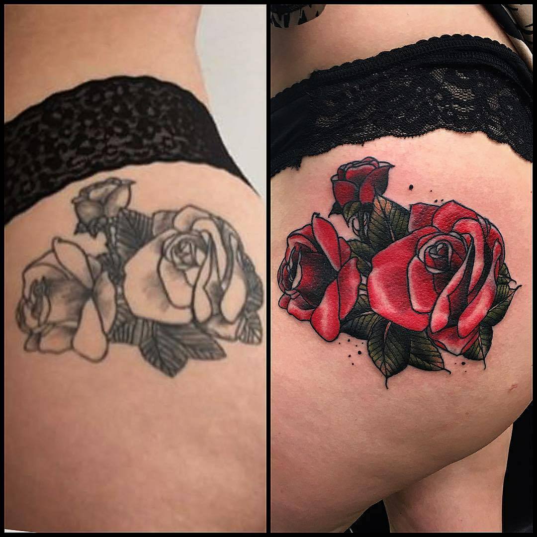hauntedtattoos's tweet photo. #rosetattoorefresh by Aitor, to book message hauntedtattoos@hotmail.com #haunted #hauntedtattoo #tattoocoverup #colourtattoo #rosetattoo #tattoorefresh #hollowayroad #tattoo https://t.co/s56hRp6A6m