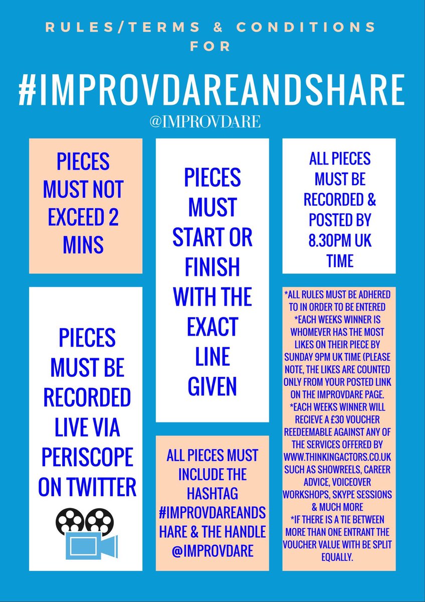 pgoldsmith1's tweet image. Great weekly improv comp @IMPROVDARE winning vouchers for @ThinkingActors get involved, Thursdays at 8pm #improv #actors #toolsharpening
