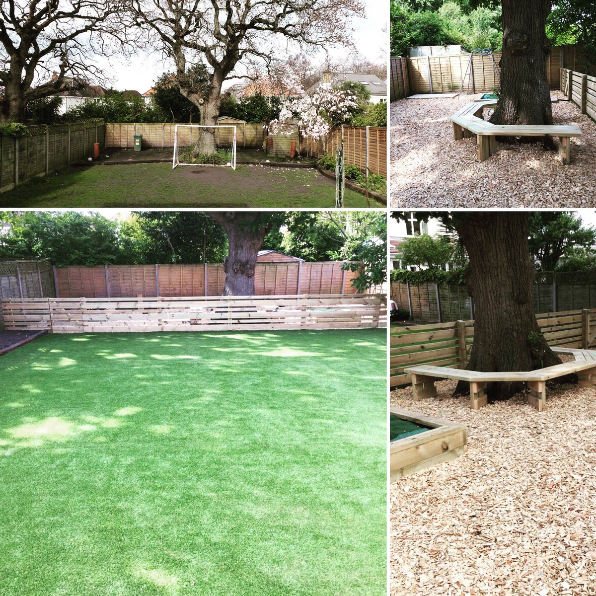 plantingworks's tweet photo. Before & after shots of Garden Design for local nursery in #poole #dorset by Planting Works #plantingworks #gardendesign #artificialgrass https://t.co/MxmHAldAoW