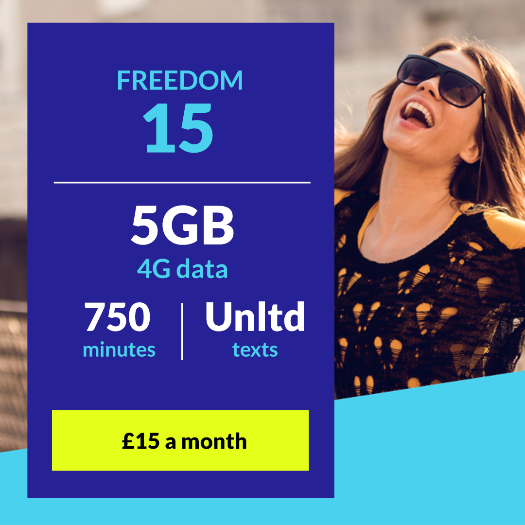 TalkHomeUK's tweet image. Choose a Freedom Plan with minutes to call the UK and over 30 destinations, Unlimited texts and Enhanced 4G data. #FreedomWithoutBorders bit.ly/2mzvVMd