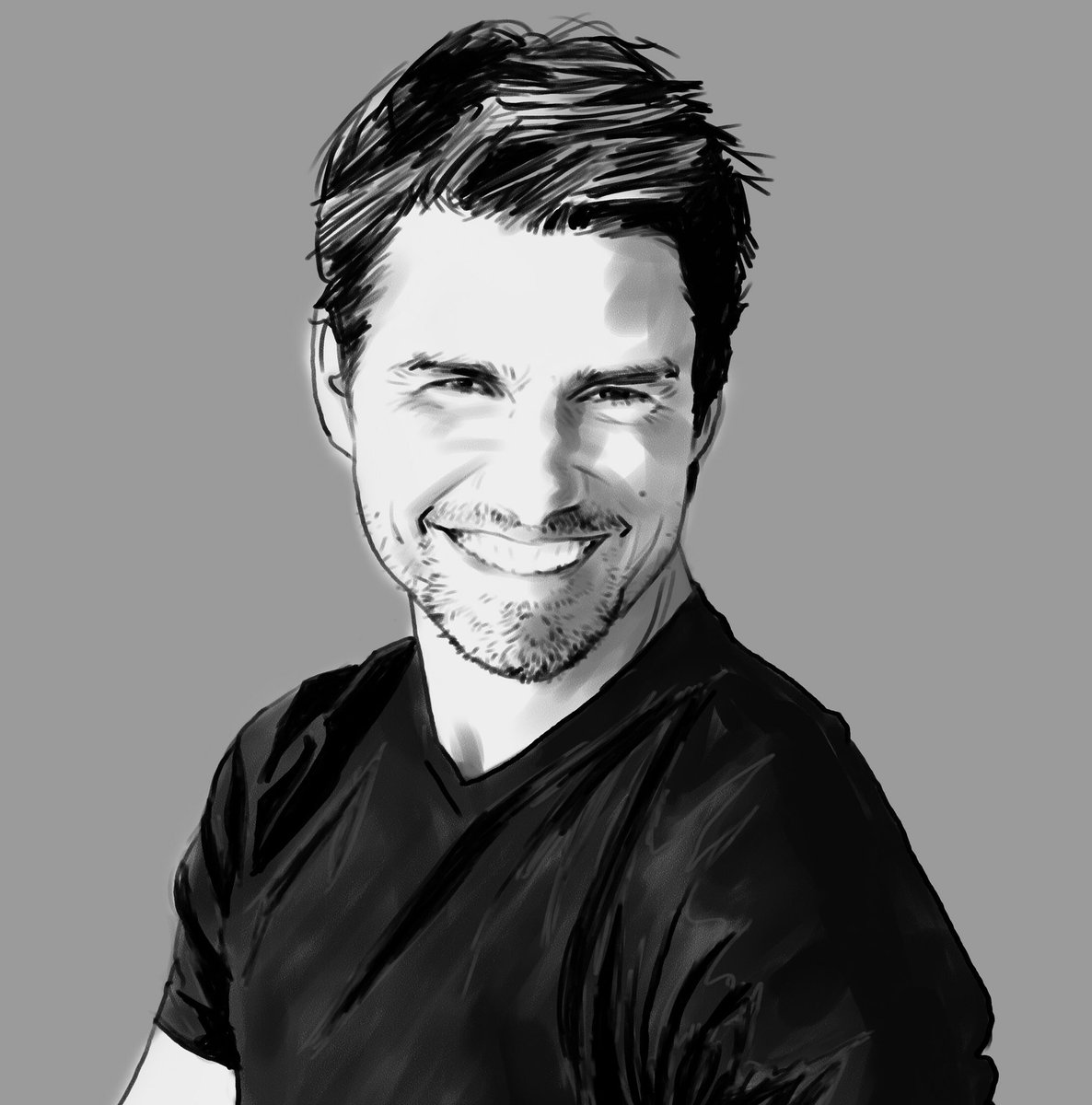 てらりん Auf Twitter トム クルーズさん 似顔絵 イラスト イラストレーション 俳優 トムクルーズ Caricature Illustration Portrait Artwork Drawing Actor Tomcruise