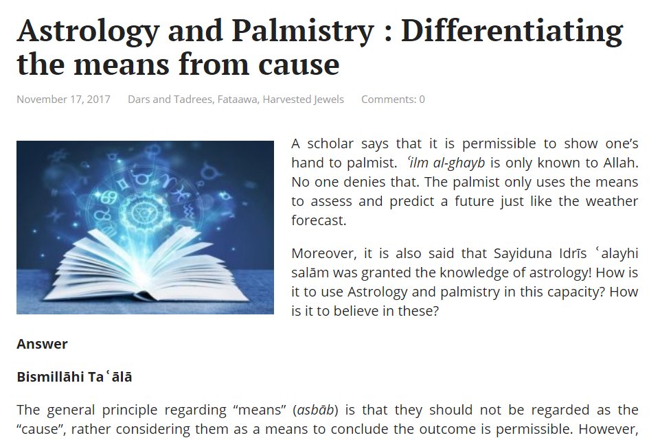abuhajira's tweet photo. You will be surprised how many muslims eagerly open the#horoscopes and frequent these #astrologers and #palmists, not knowing how much #danger they have put their #Iman into!
Link : https://t.co/xcTMkDf1Hc https://t.co/v2MGq1Lsoi