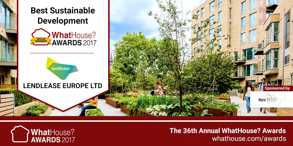 What_House's tweet photo. Finally, the Gold Award goes to Lendlease, Elephant Park, London SE17 by @LendleaseGroup! Huge congratulations! #WhatHouseAwards https://t.co/BDEEEcbADn