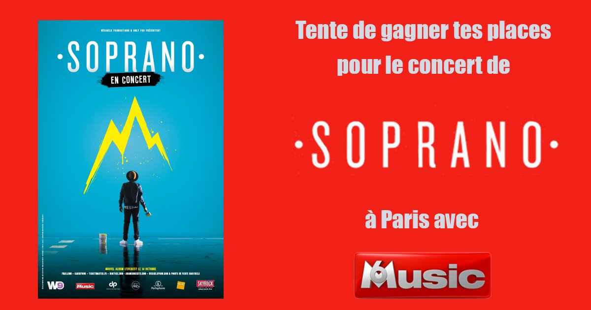 M6MusicOfficiel's tweet photo. Les #kwell, on a une bonne nouvelle! 😃
@Sopranopsy4 est à l’@AccorH_Arena le 10 décembre et M6 Music t’offre les dernières places ! 
Pour participer, #RT et #Follow 🍀
➡https://t.co/I5nPovsBLg https://t.co/fke0ENXJXp