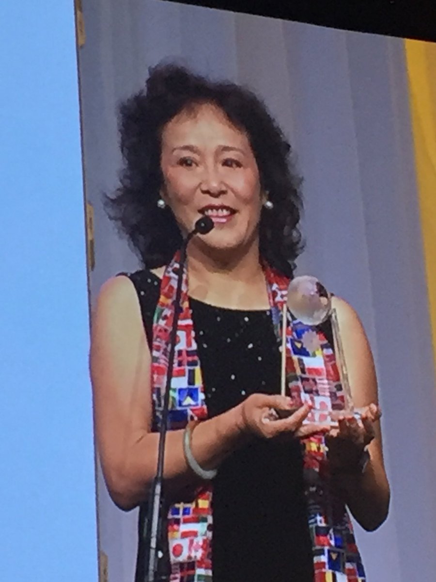 Ying Jin #actfl Teacher of the Year! Congratulations!