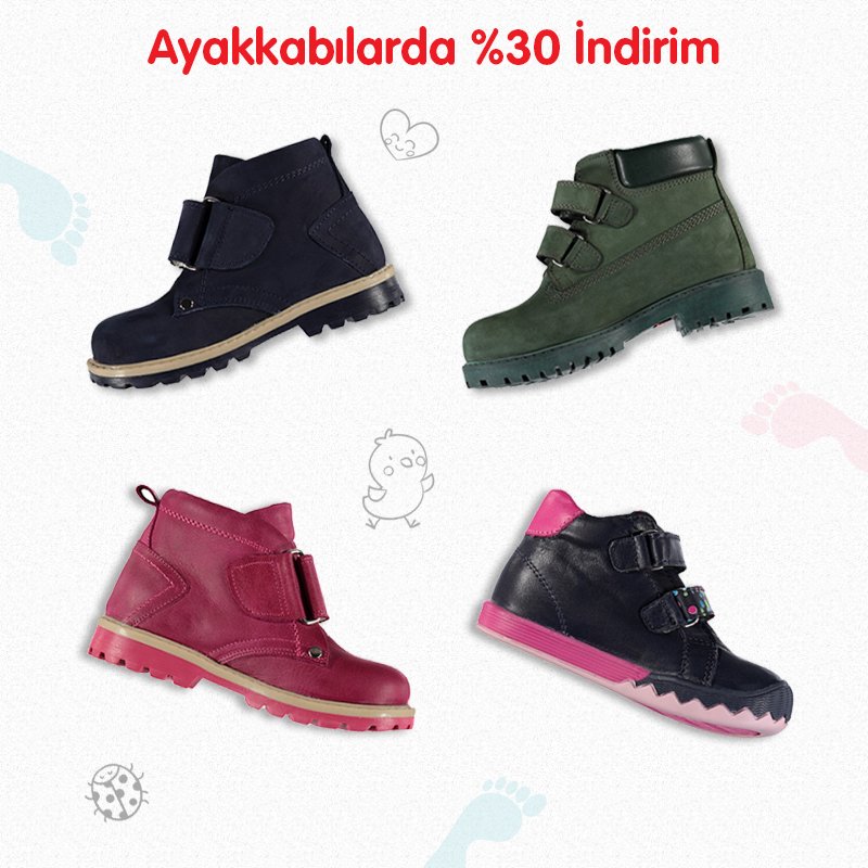 Kışlık ayakkabılarda NET %30 İndirim Kanz Mağazalarında!