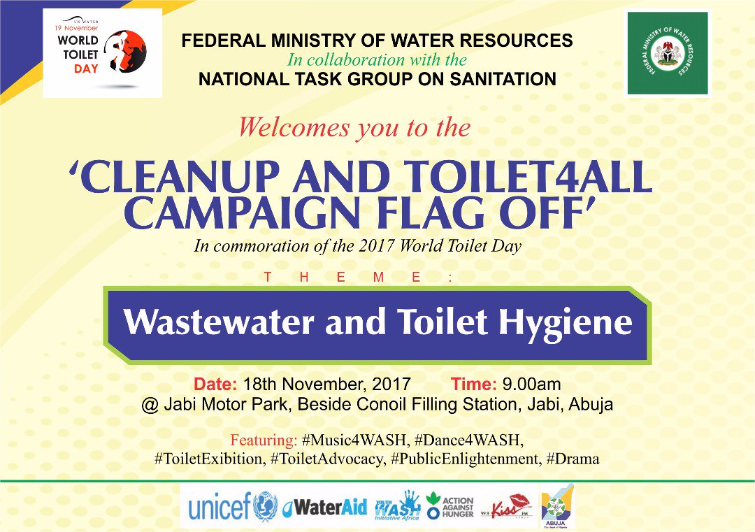 WaterAidNigeria's tweet photo. Do you think it's #OutOfOrder that 26% of Nigeria's population still practice #OpenDefecation? We think so too!
Join our campaign tomorrow to help raise awareness that #Toiletswork. #WorldToiletDay #SDG6 https://t.co/YVyd3yKgRa