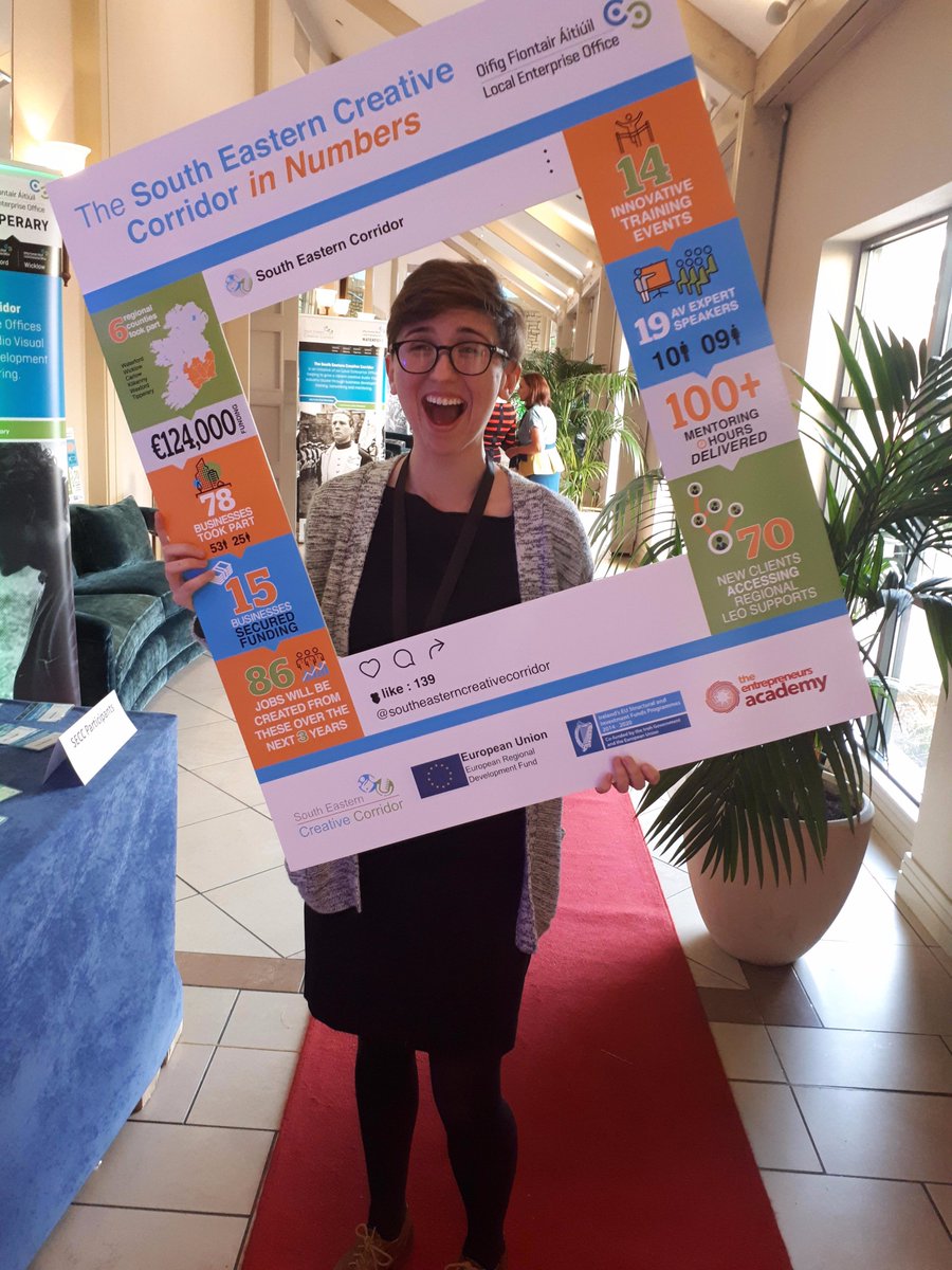 SECcorridor's tweet photo. Delegates at #TheBigPicture Conference today are in with a chance of winning dinner for two at 2AA Rosette restaurant, Hugo's @druidsglen! Here's a few entry pics we've received already! #SuccessStories #SECreativeCorridor #EAteamIrl https://t.co/xVItQLv53U