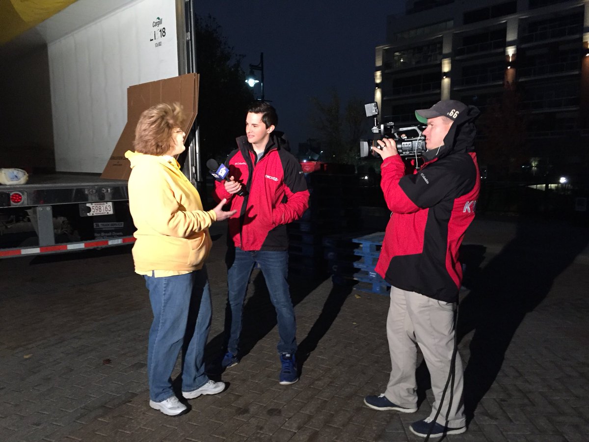 .<a href="/KWCHShane/">KWCHShane</a> is talking with <a href="/umOpenDoorICT/">UM Open Door</a> Deann Smith as we get ready to kick off the Turkey Drive! Drop off items at WaterWalk, 515 S. Main until 9am! #WPSproud #GobbleICT