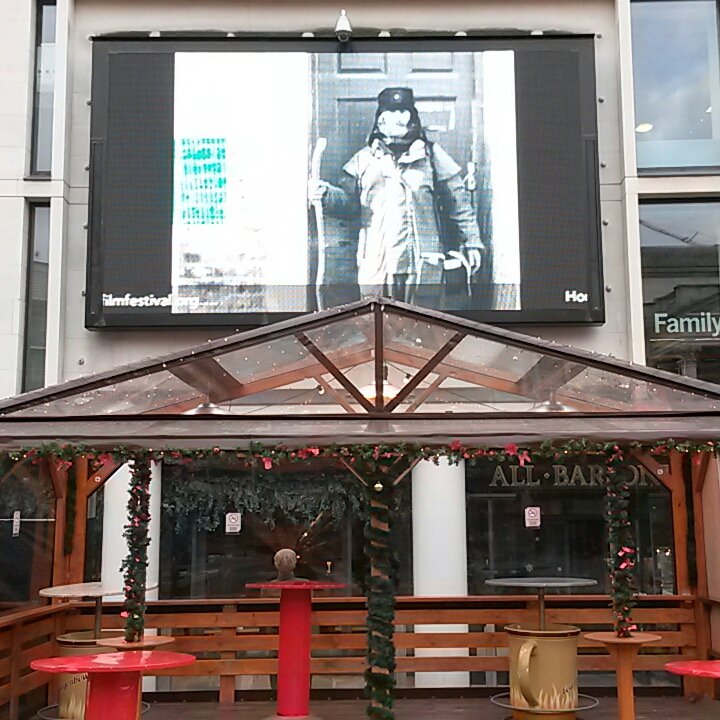 CatherineWOF's tweet photo. Watching our film Nigel with the man himself. Feels good to be here together. @LeedsBigScreen @HomelessFilmFst https://t.co/sowFsSPjnr