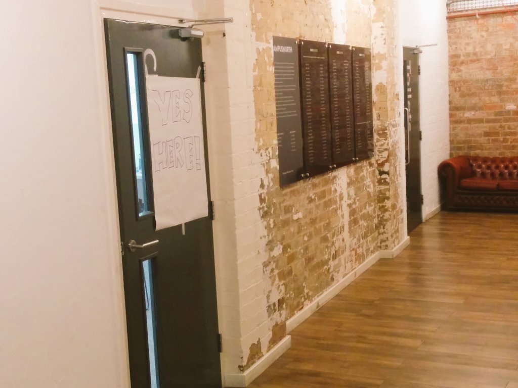 We're in the classroom on the left down the corridor... #seeyousoon