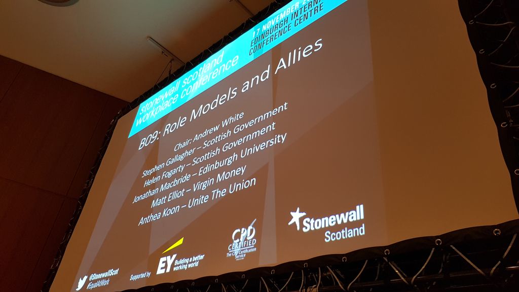 LesBeansCafe's tweet photo. Some incredible words from the other panellists here at this Conference (hey look, that's me up there too!) #EqualAtWork https://t.co/m0WlvfSoEm