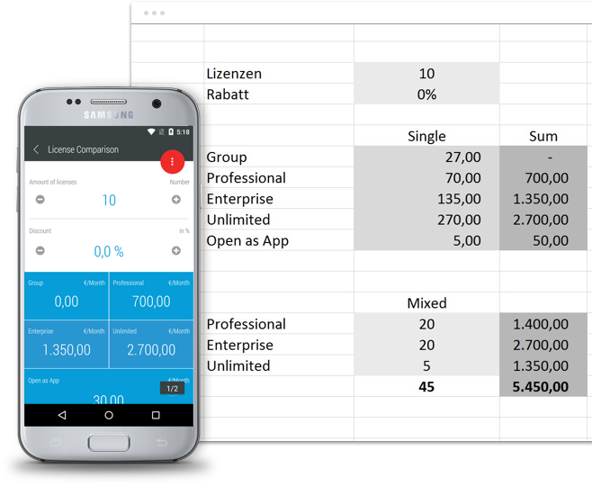 openasapp's tweet photo. Creating an #app based on an #excel #spreadsheet has never been so easy! Updated tutorial about building #mobile apps based on #calculation files with Open as App » https://t.co/TJCwEzThb4 « Start your career in "converting spreadsheets to apps" with a simple calculator 📱😉👍 https://t.co/IbXfyEzb2W