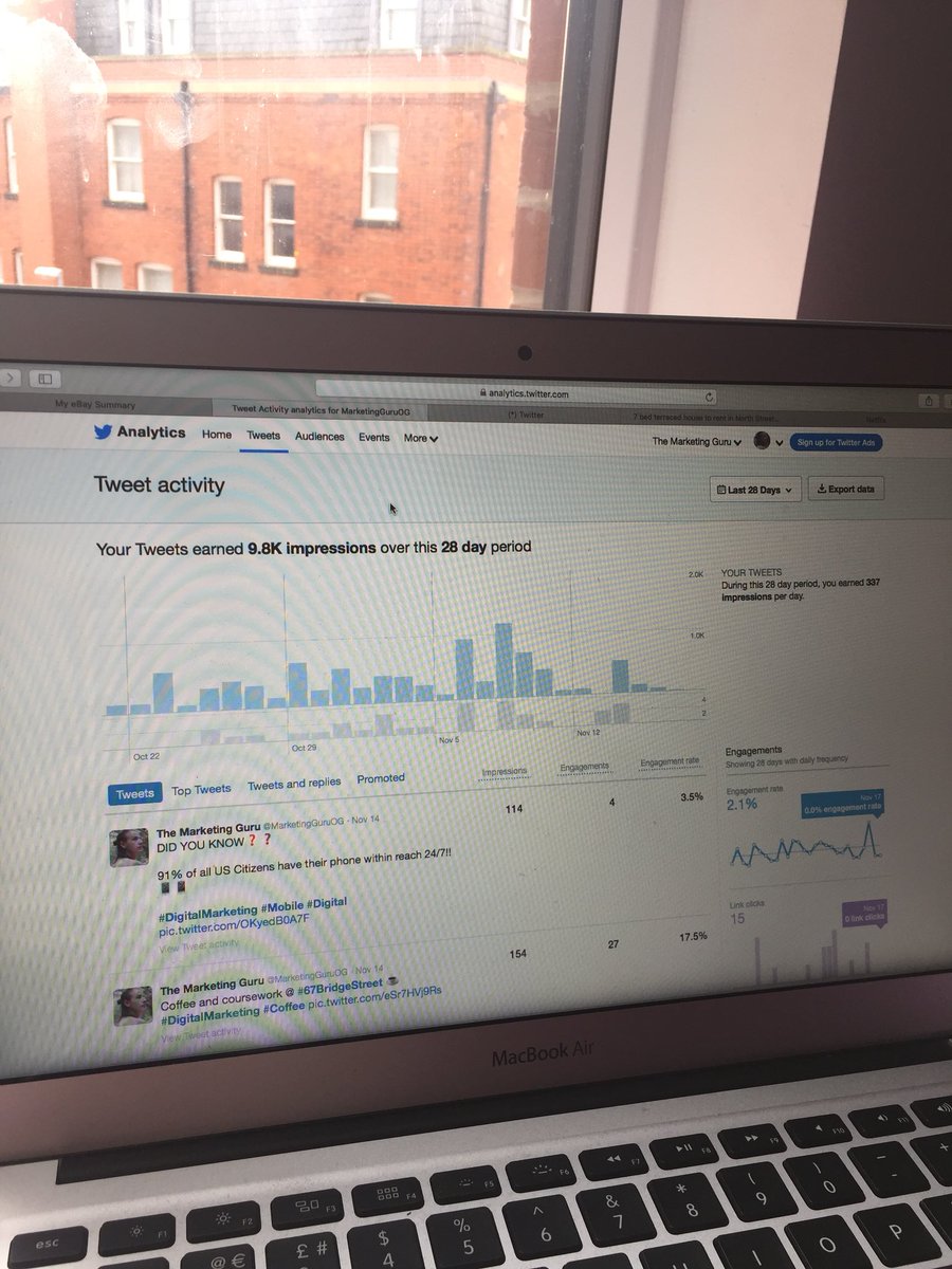 MarketingGuruOG's tweet photo. Twitter Analytics #DigitalMarketing #SocialMedia #4MK512 #N738 https://t.co/dn5ovErJ3W