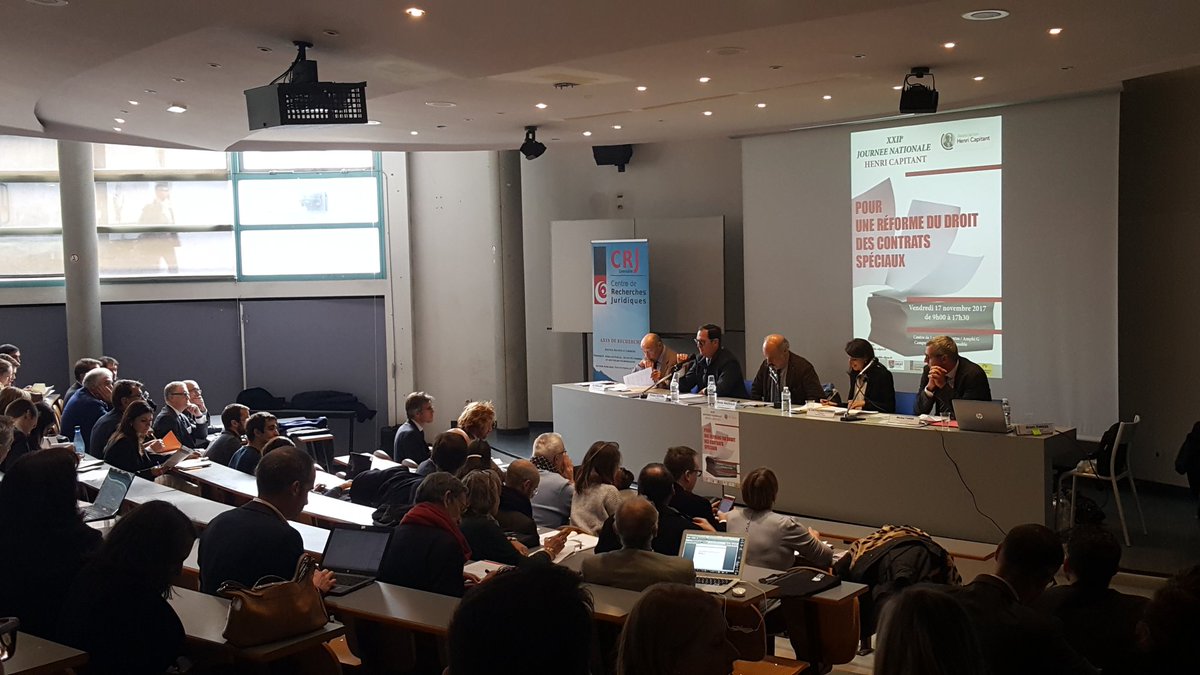 Th_Douville's tweet photo. Reprise colloque #capitant #grenoble réforme des #contrats #speciaux @Garance_CC @BrDondero https://t.co/ZH1LSCNVPa