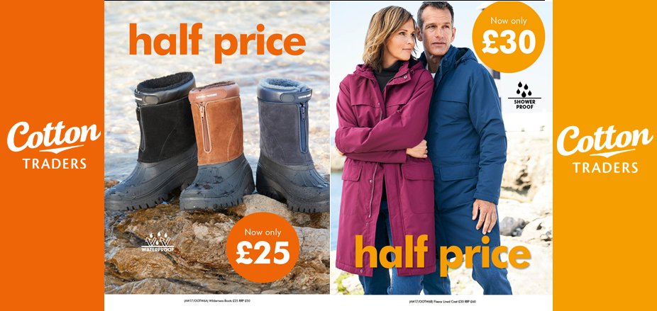Marriotts Walk (@marriottswalk1) on Twitter photo Quick - the <a href="/cottontradersuk/">Cotton Traders</a>Â half price #sale ends today! Stock up on bargains with incredible quality, style and value before it's too late! #MarriottsWalk #Witney #shopping Quick - the <a href="/cottontradersuk/">Cotton Traders</a>Â half price #sale ends today! Stock up on bargains with incredible quality, style and value before it's too late! #MarriottsWalk #Witney #shopping