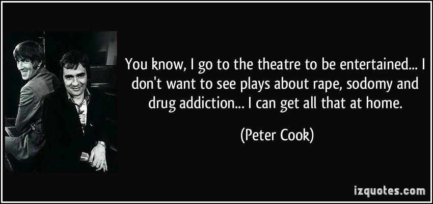 Happy 80th birthday to Peter Cook. Shame he isn\t around 