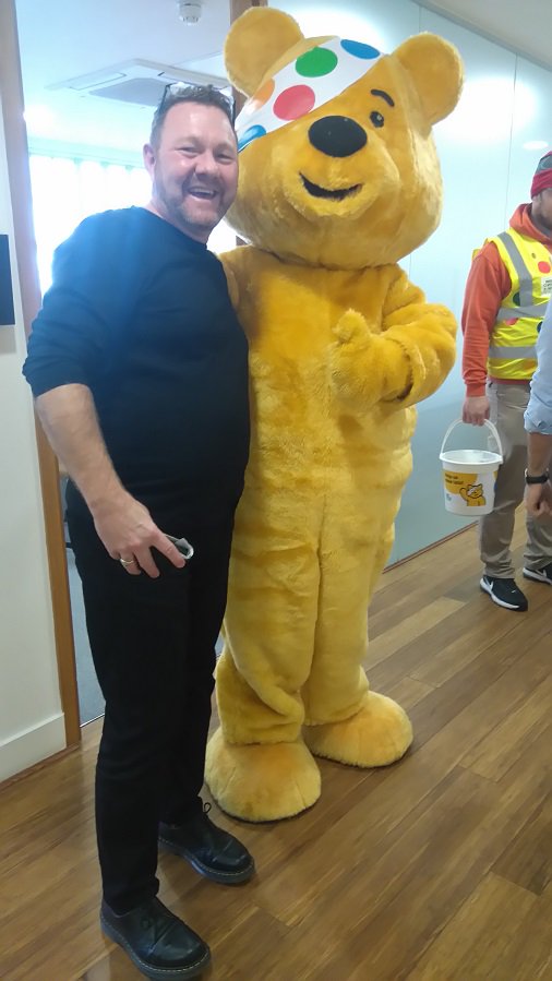 Had a special bear drop by the office this morning #PudseyBear