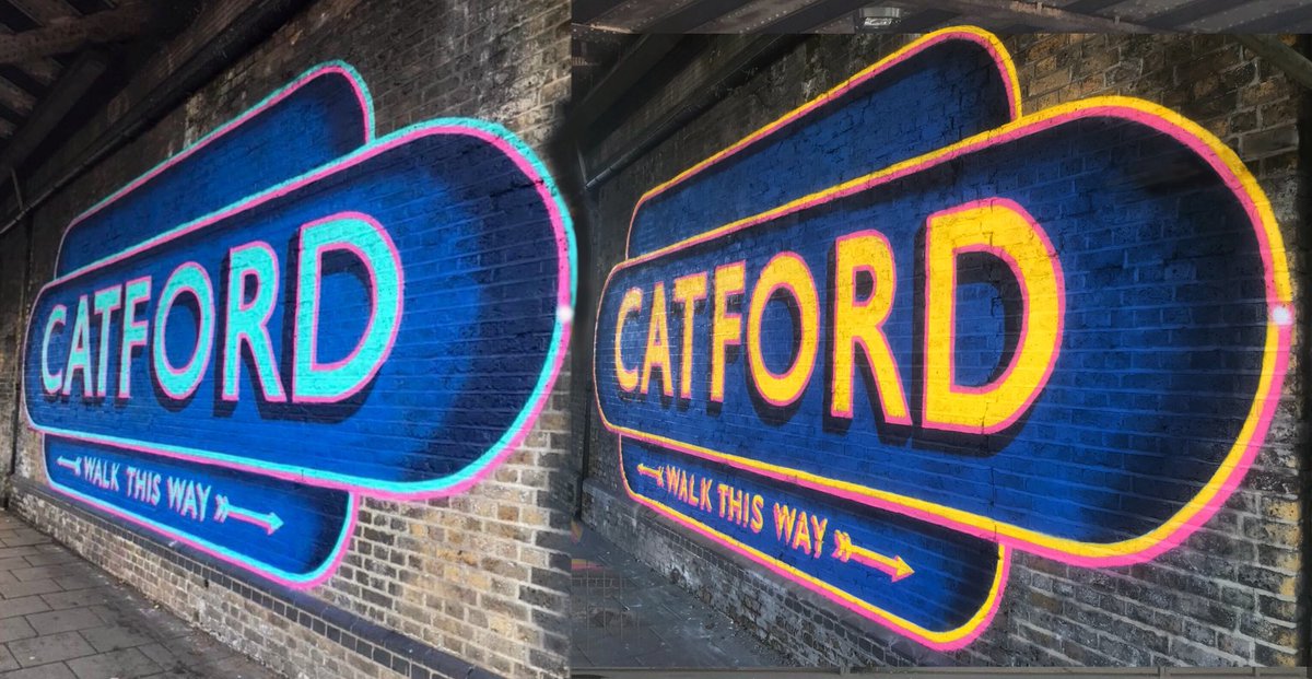 Boom! Double helping for #Catford thank you <a href="/TeamCatford/">TeamCatford</a> <a href="/6artslondon1/">6 arts</a> <a href="/HitherMurals/">Hither Green Murals</a> <a href="/brockstreetart/">Brockley Street Art</a> <a href="/SE23life/">SE23.life</a> <a href="/BrockleyCentral/">Nick Barron</a>