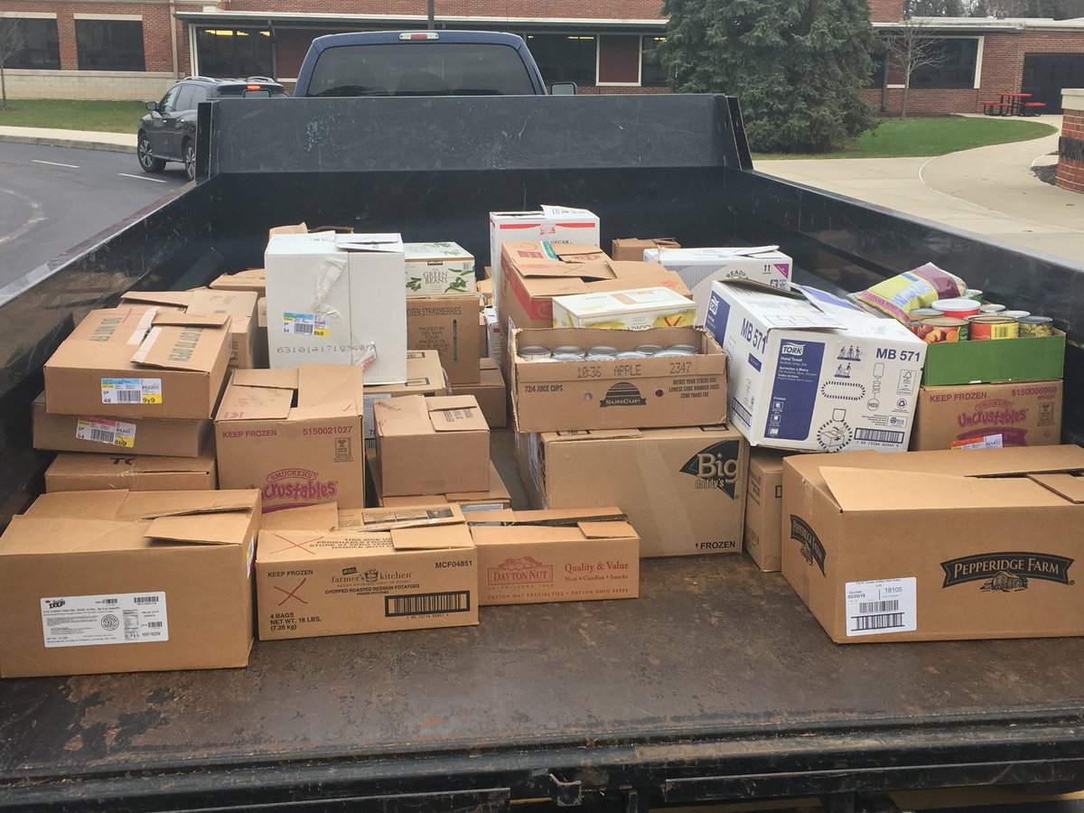 Second graders helping with the annual food drive! Thank you Cedarville for your support! #myohioclassroom