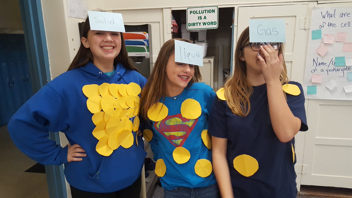 The opening act is ready for #opsedu #opsphysicalscience states of matter presentation! #excited!