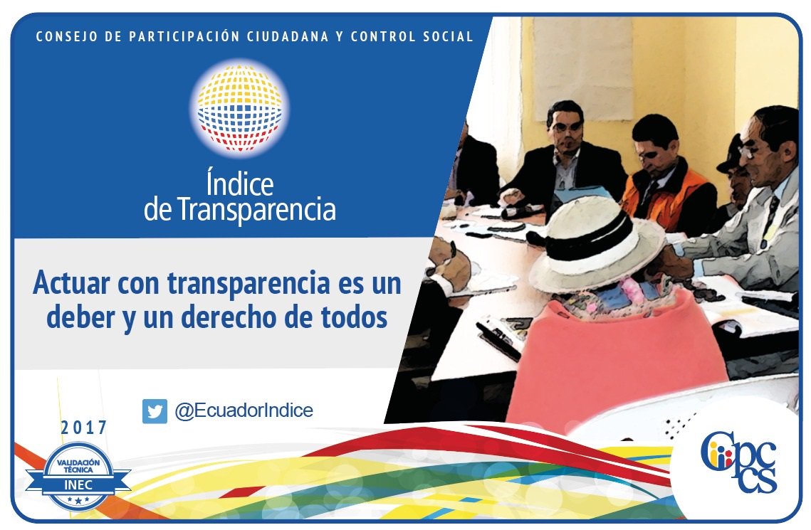 Con la  participación de todos los #GAD podemos  construir transparencia ¡Infórmate aquí! bit.ly/2mymYCY #EcuadorTransparente <a href="/CPCCS/">Carlos P. Carcelén Caicedo</a>