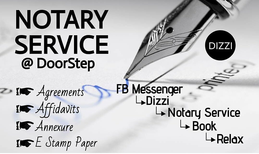 Dizzibot's tweet photo. Doorstep Notary services.
Search #dizzi in your #fb #messenger to see service providers and their rates and reviews and choose according to a need with a #chatbot.
#homeservices #chatbots #ai #doorstepservices #india #bangalore #startup 
#FnConf17 #BlrTechSummit #home https://t.co/pcdTRiUiTF