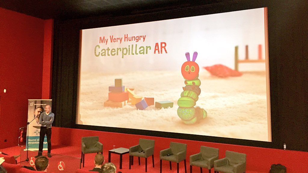 EI_theUSA's tweet photo. A look into My Very Hungry Caterpillar AR with CEO of @TouchPress, Barry O'Neill. #VCFIRL17 #GlobalAmbition https://t.co/gSZcuIoZ3Z